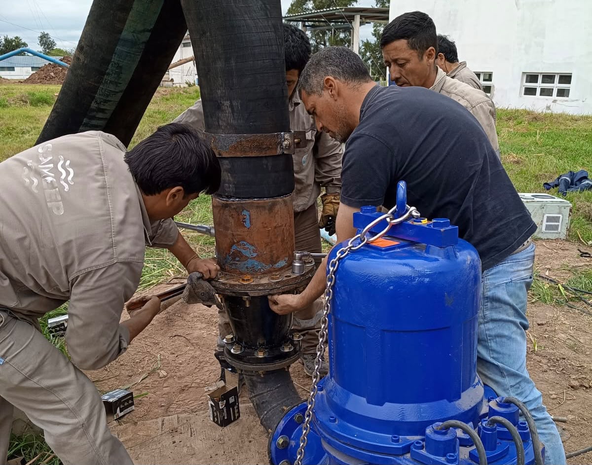 *SAMEEP CONCLUY&Oacute; LOS TRABAJOS DE INSTALACI&Oacute;N DE UN NUEVO EQUIPO DE BOMBEO EN S&Aacute;ENZ PE&Ntilde;A*