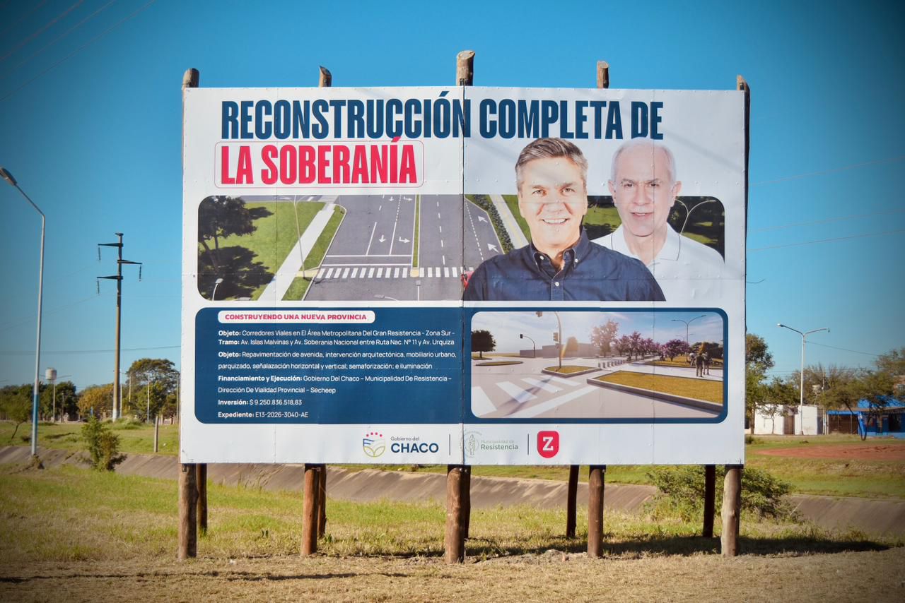 PROVINCIA Y LA MUNICIPALIDAD DE RESISTENCIA INICIARON LA OBRA DE LA AVENIDA SOBERAN&Iacute;A NACIONAL