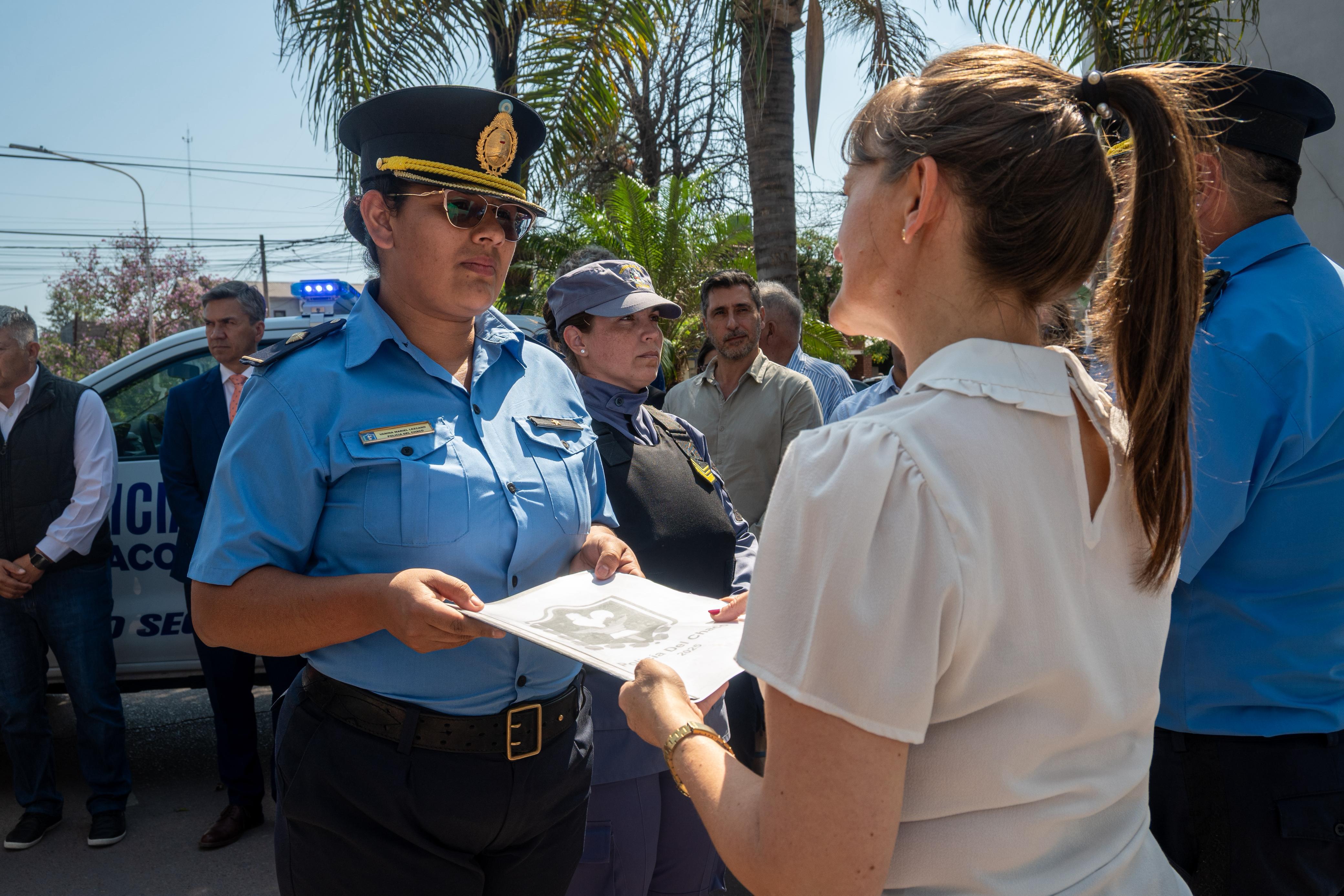 PLAN PROVINCIAL DE SEGURIDAD: SE ENTREGARON NUEVOS PATRULLEROS PARA VILLA ÁNGELA